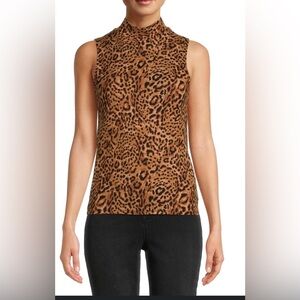 Leopard Print Sleeveless Top